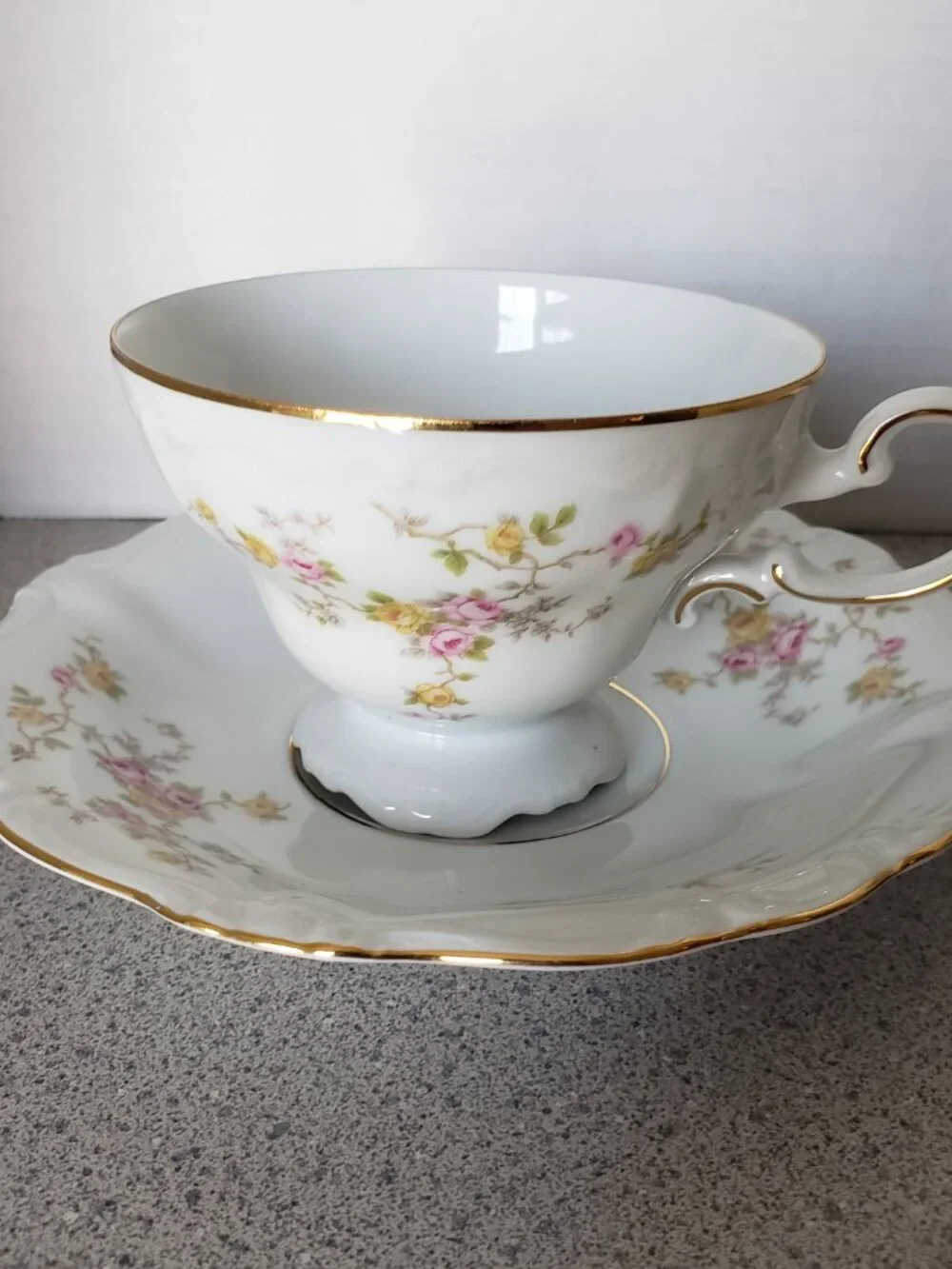 JOHANN HAVILAND Footed Cup & Saucer Set Michele